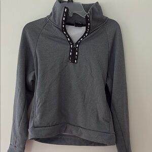Nike Gray Boxy Polo Sweatshirt